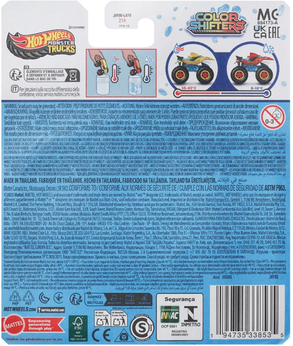 Hot Wheels Color Shifters Monster Truck JHY95 - Meerkleurig
