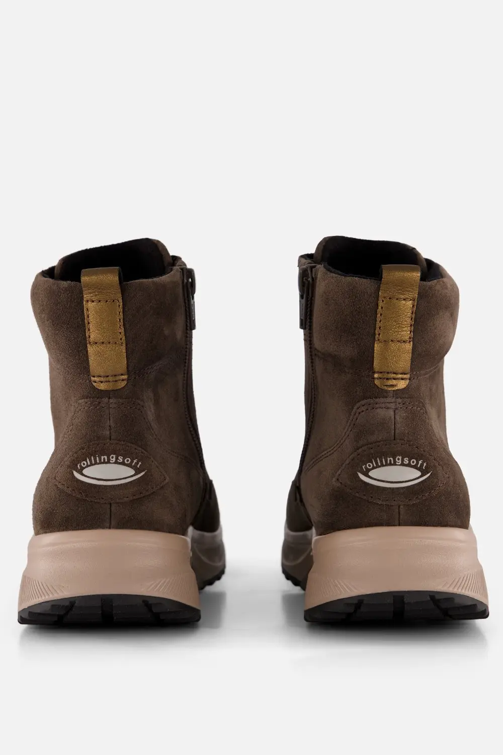 Gabor Rollingsoft Veterboots - Bruin Suede - Maat 42 - afbeelding 2 van 4