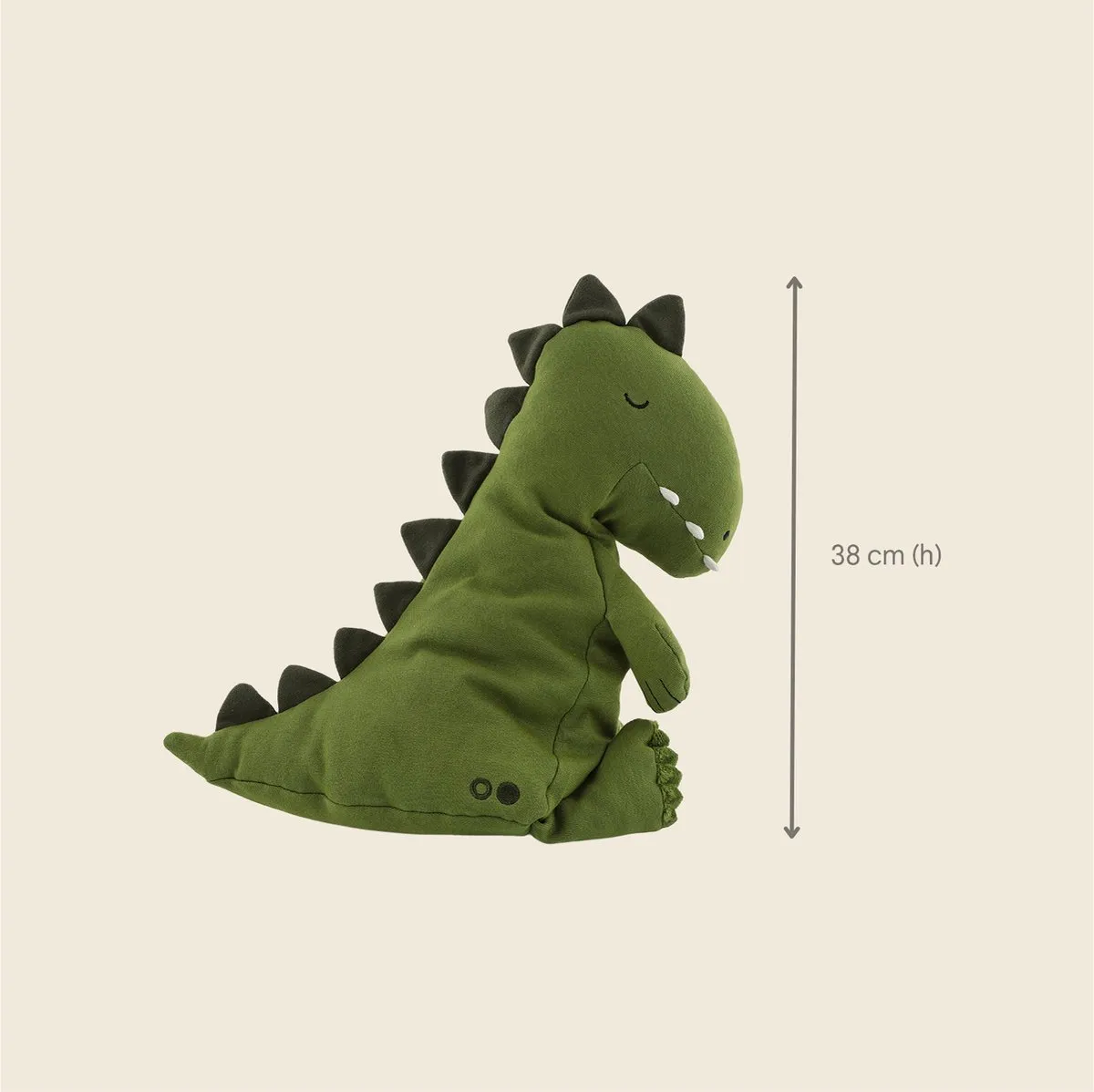 Trixie Mr. Dino Pluche - Groene Dino - 100% Biologisch Katoen