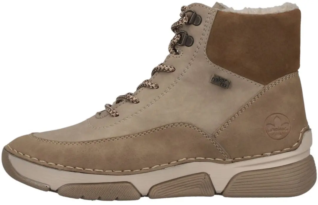Rieker 45956-64 Dames Tex-enkellaarsjes Beige - afbeelding 3 van 6