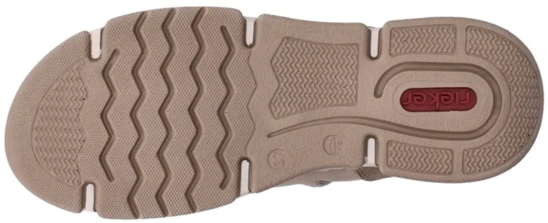 Rieker 45956-64 Dames Tex-enkellaarsjes Beige - afbeelding 2 van 6