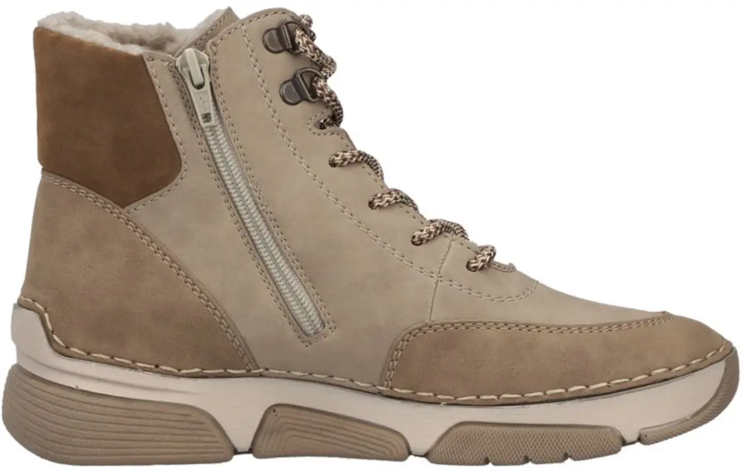 Rieker 45956-64 Dames Tex-enkellaarsjes Beige - afbeelding 4 van 6
