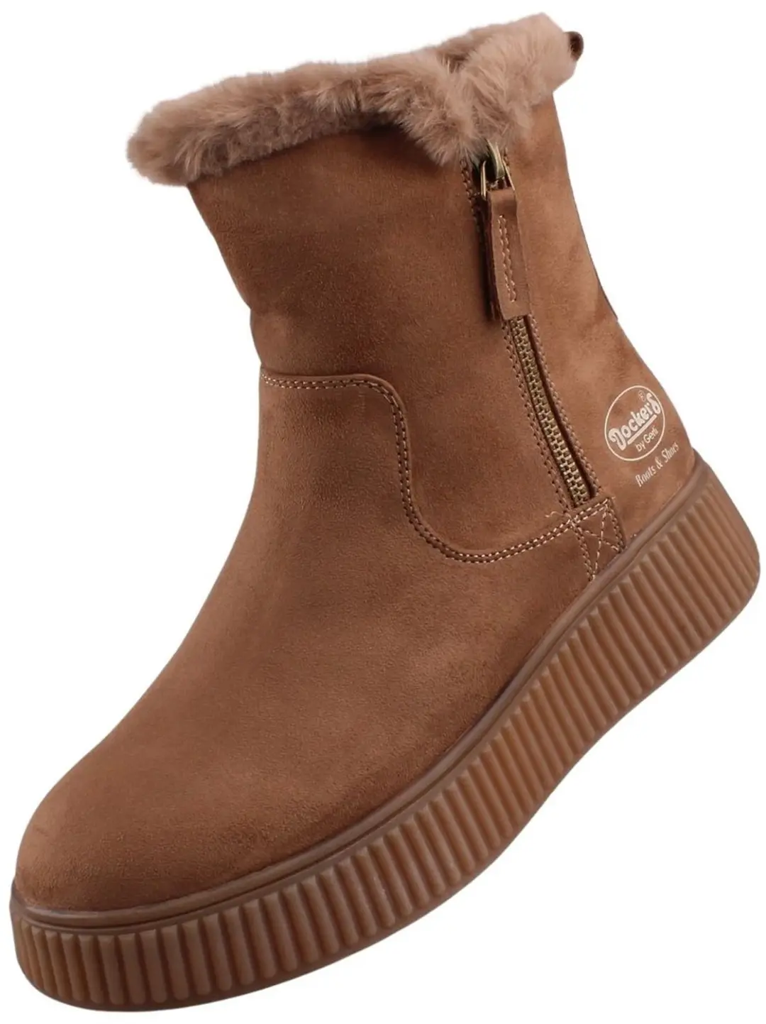 Dockers dames enkellaarsjes lichtbruin 55KJ303-770340
