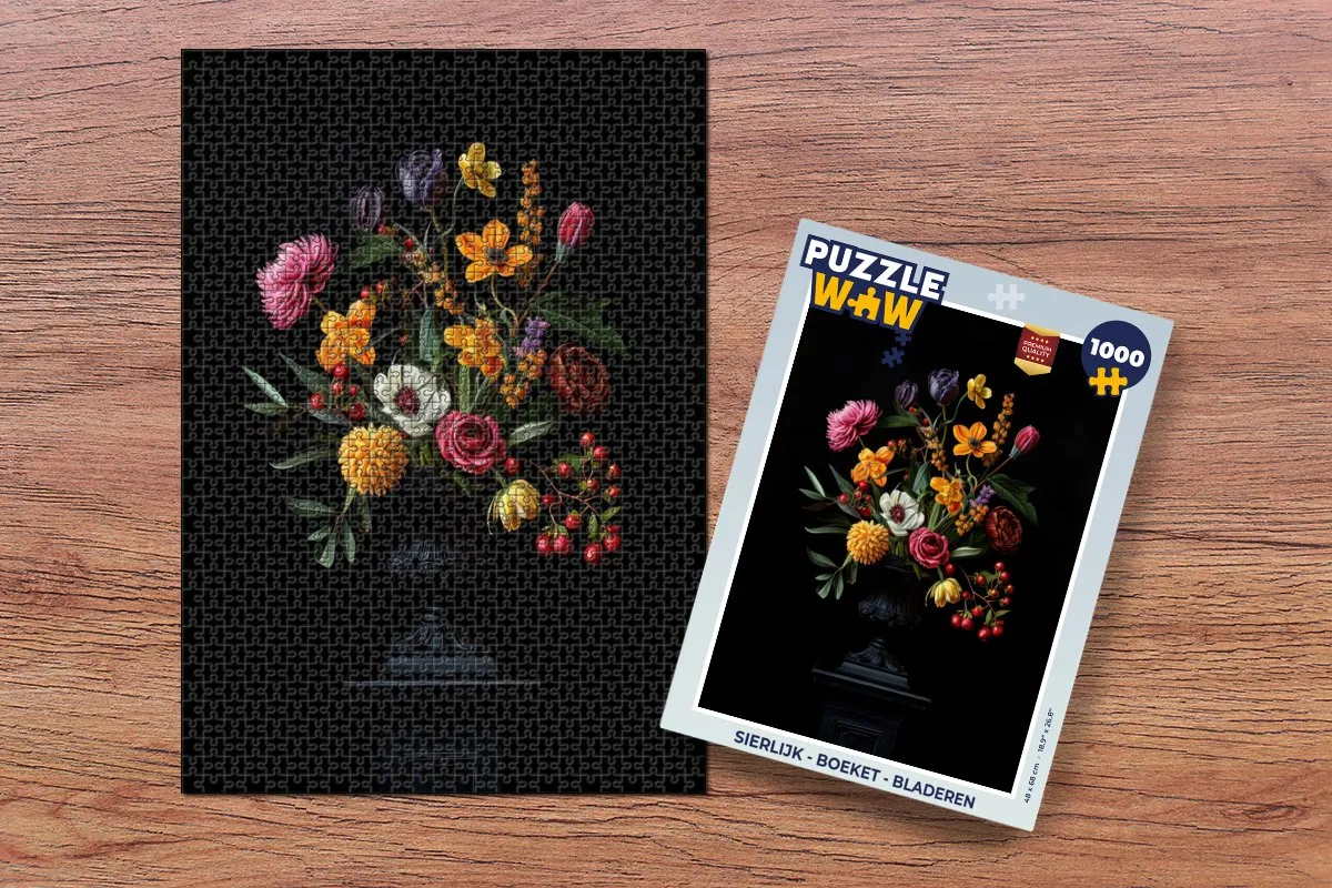 PuzzleWow Boeket Legpuzzel 1000 Stuks