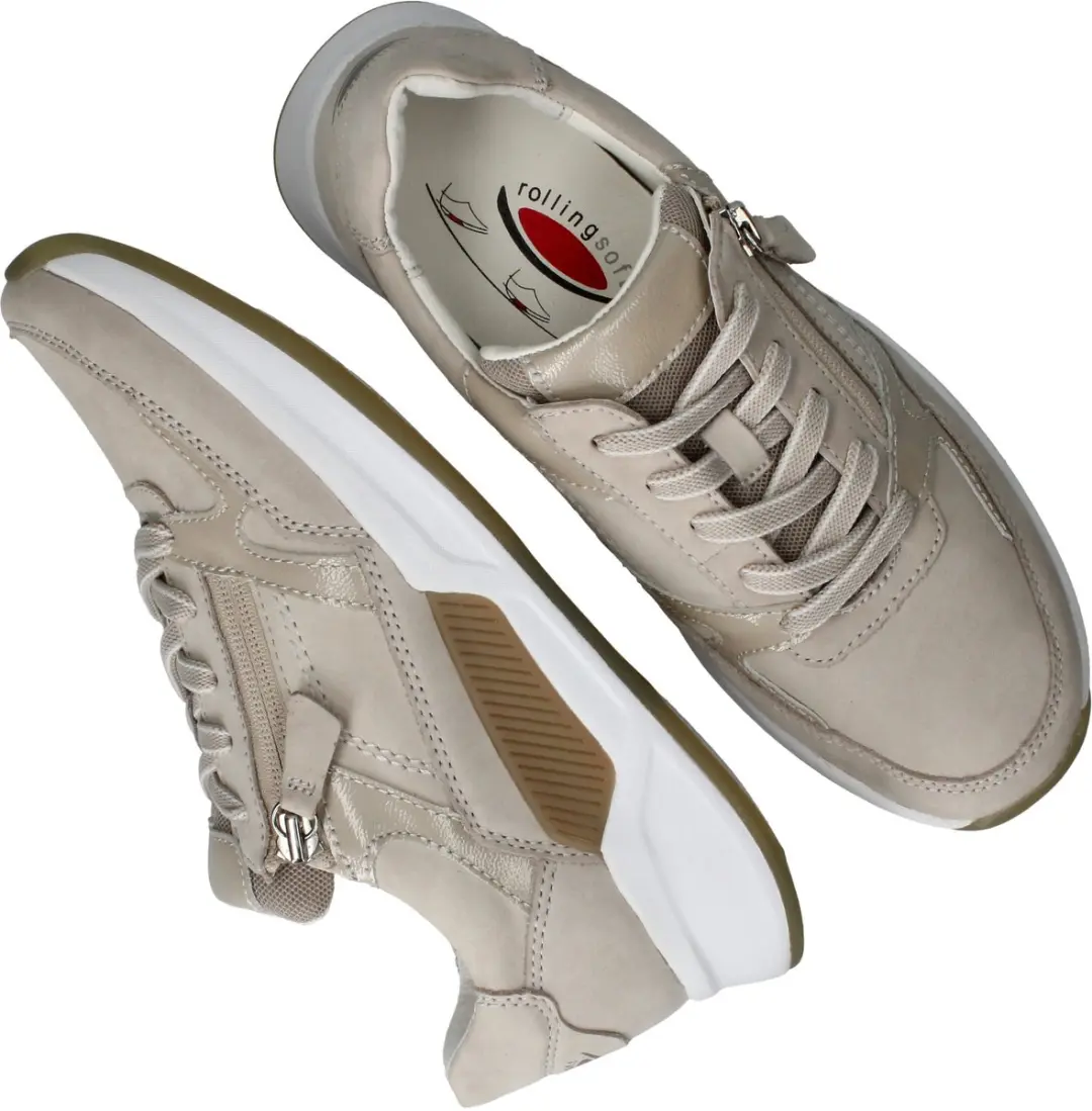 Gabor Rollingsoft Veterschoenen Laag - Beige - 41.5 - afbeelding 5 van 6