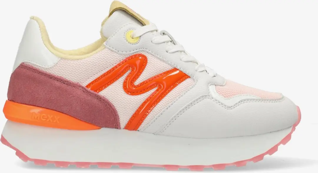 Mexx Sneaker Juju White/pink - Maat 37 - afbeelding 3 van 6