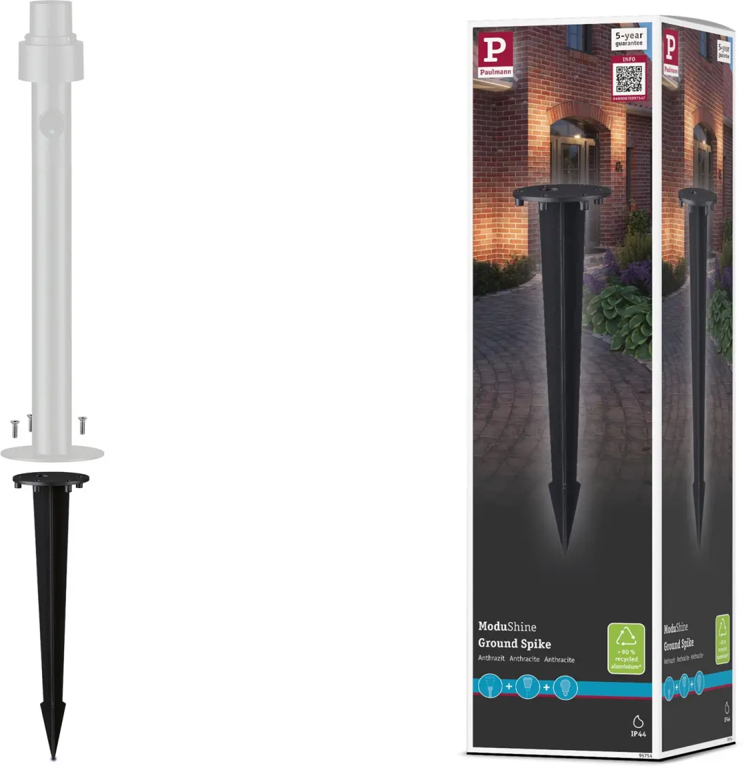 ModuShine Paaltje Grondspies IP44 290 mm Antraciet