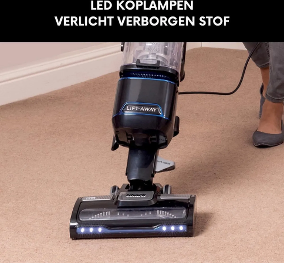 Shark NV602UK Steelstofzuiger Draadloos - Blauw/Zwart - afbeelding 3 van 6