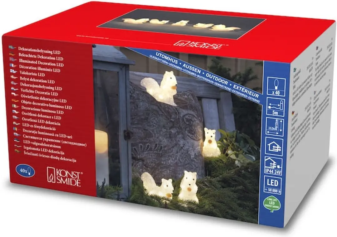 Konstsmide Christmas LED Lichtfiguren Eekhoorn - 5 Stuks - afbeelding 3 van 6