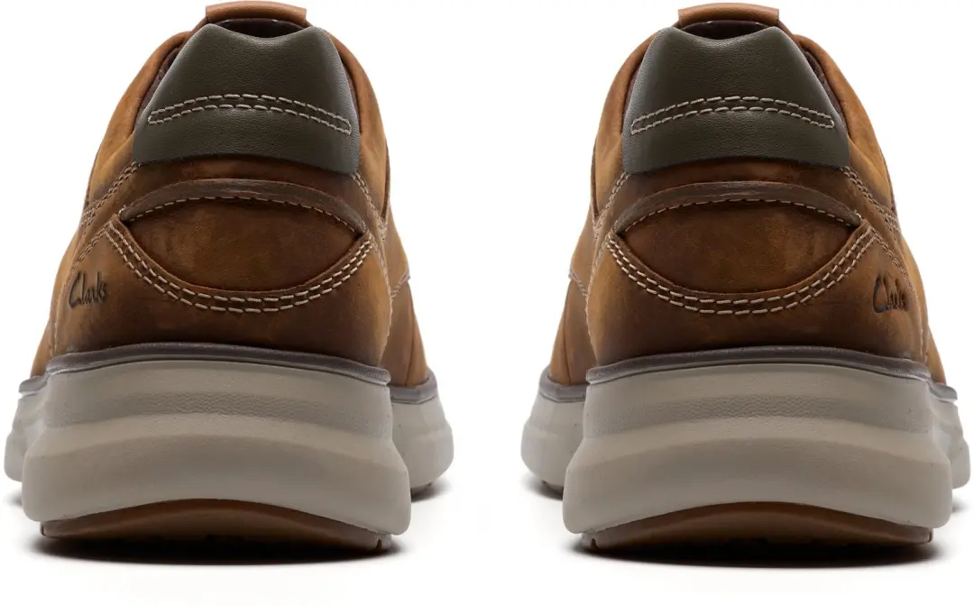 Clarks Mullan Moc Heren Veterschoenen - Bruin - Maat 45 - afbeelding 5 van 6
