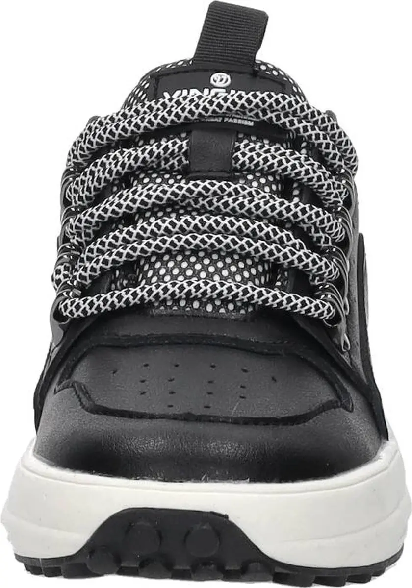 Vingino Owen Sneakers zwart Leer - Maat 38 - afbeelding 3 van 6