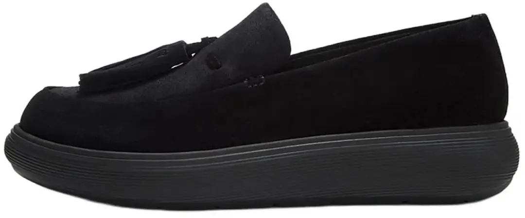 Fitflop Iq Comff Tassel Suede Loafers Zwart EU 41 Vrouw