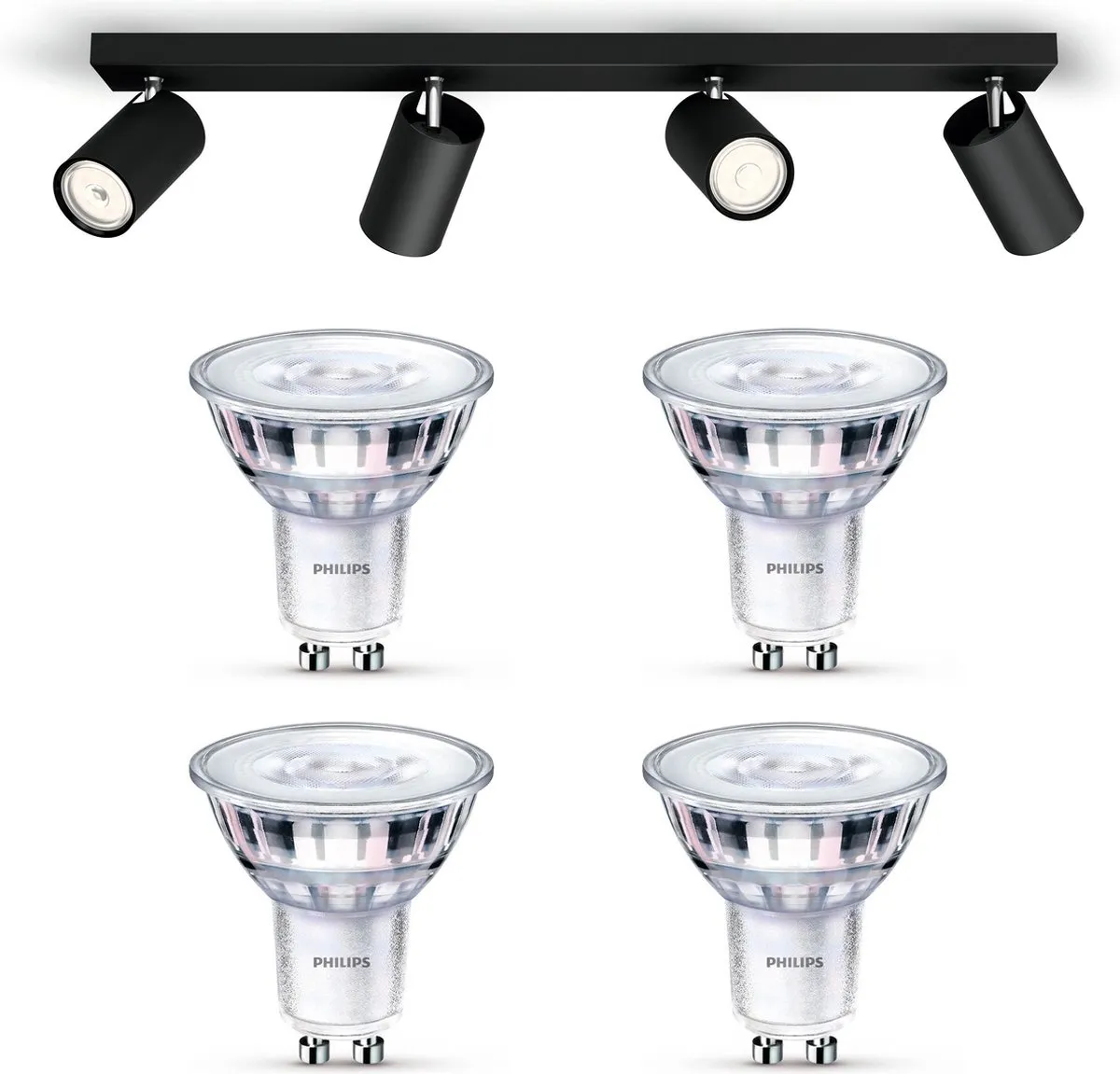 Philips Kosipo Opbouwspot 4x GU10 Warmwit