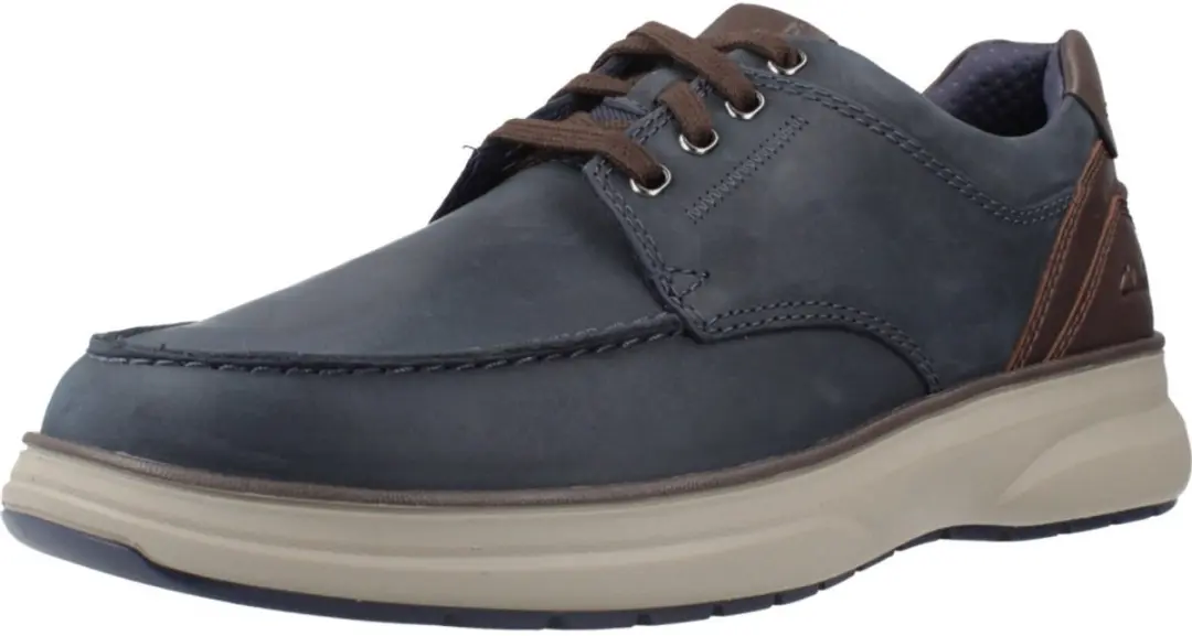 Clarks Mullan Moc Lage Sneakers - Blauw - afbeelding 3 van 6