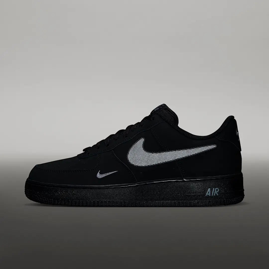 Nike Air Force 1 '07 LV8 Sneakers - Zwart/Grijs - afbeelding 4 van 6