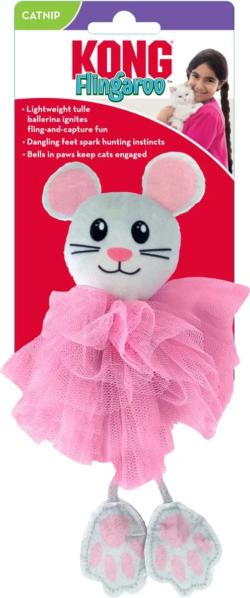 KONG Flingaroo Tutu Kattenspeelgoed - Assorti - Blauw