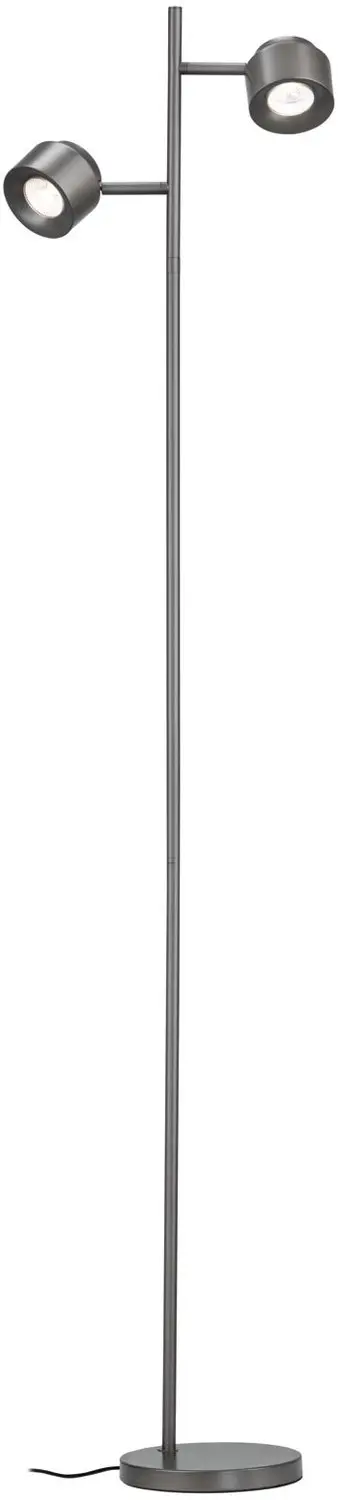Staande LED-lamp Pane 2700K 2x315lm 2x2,2W Titaanium