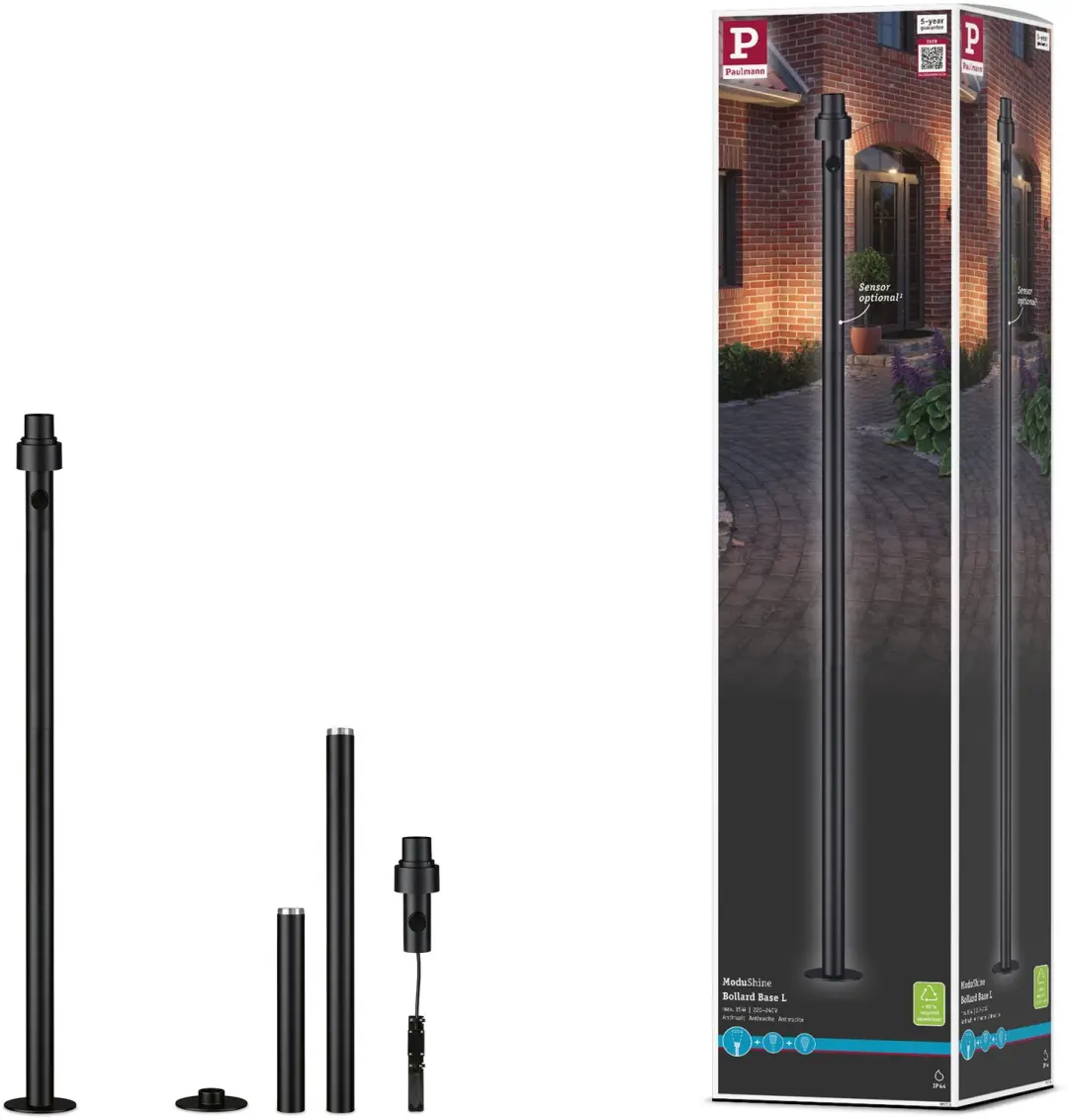 ModuShine Paaltje Middel IP44 1230 mm langwerpig Antraciet