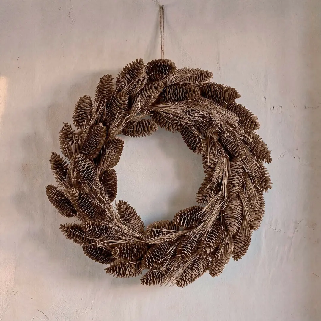 Loberon Krans Bramblewick 50cm - Bruin - afbeelding 2 van 4