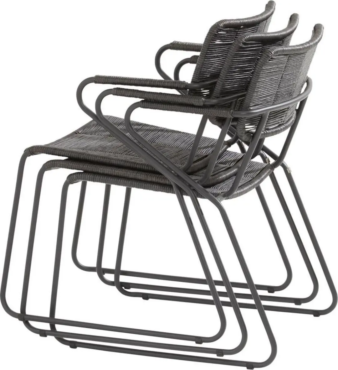 4 Seasons Outdoor Swing Diningstoel Antraciet - afbeelding 2 van 6
