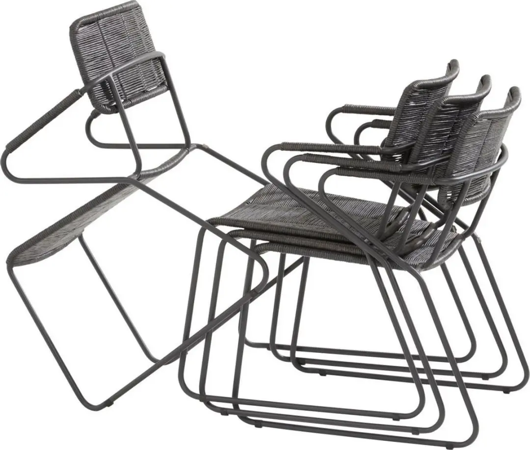 4 Seasons Outdoor Swing Diningstoel Antraciet - afbeelding 6 van 6
