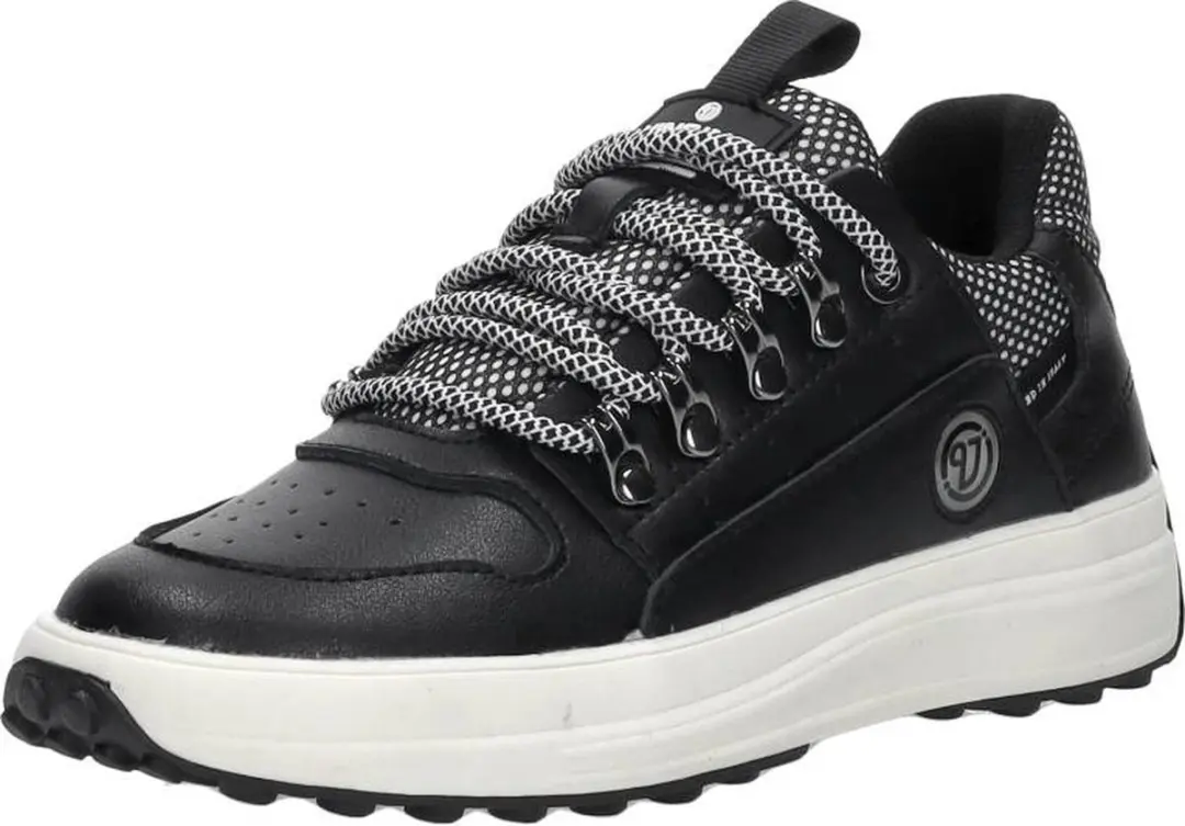 Vingino Owen Sneakers zwart Leer - Maat 36 - afbeelding 4 van 6