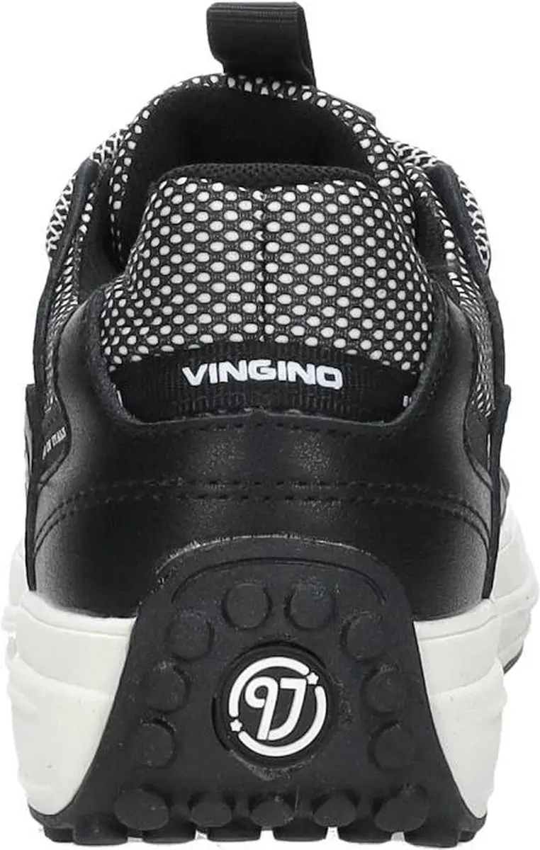 Vingino Owen Sneakers zwart Leer - Maat 39 - afbeelding 6 van 6
