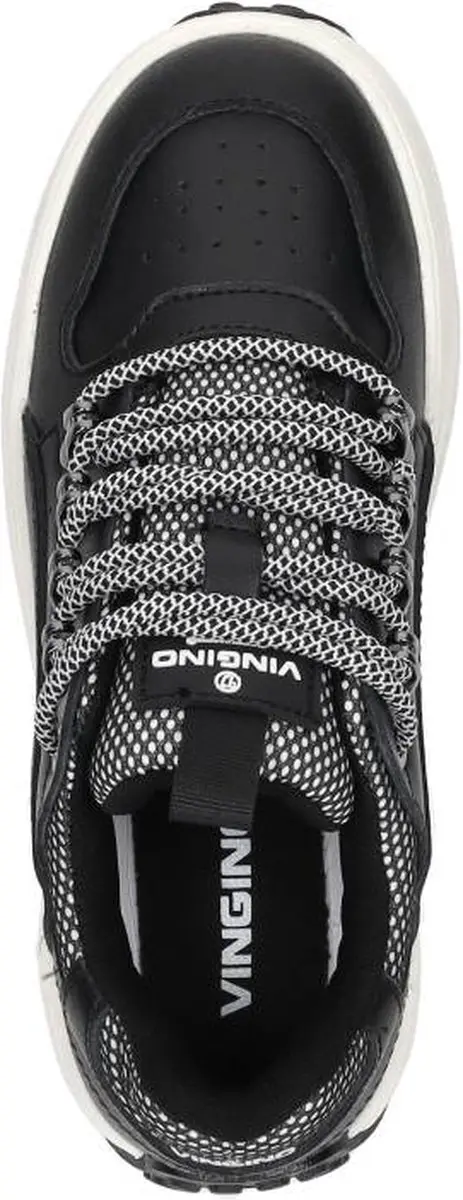 Vingino Owen Sneakers zwart Leer - Maat 39 - afbeelding 5 van 6