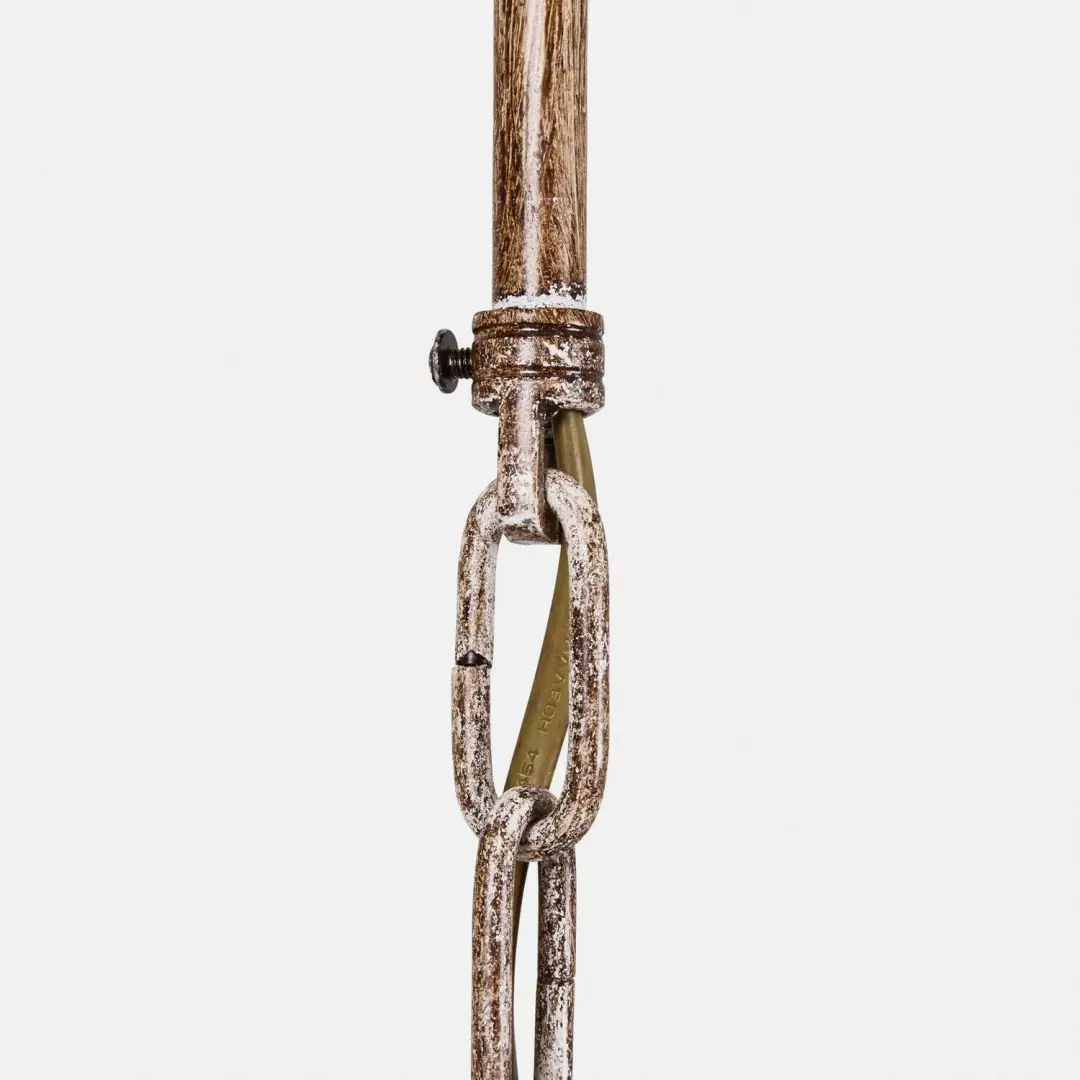 Loberon Corwynn Kroonluchter - Ø107cm - Bruin - afbeelding 6 van 6
