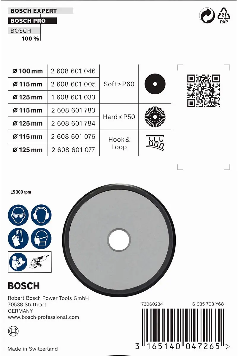 Bosch Professional 2608601046 Steunschijf 100mm - afbeelding 2 van 4