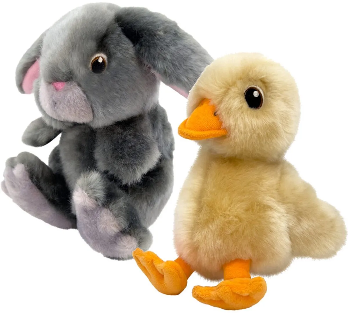 KONG Toughz Duck Hondenspeelgoed - Geel/Oranje