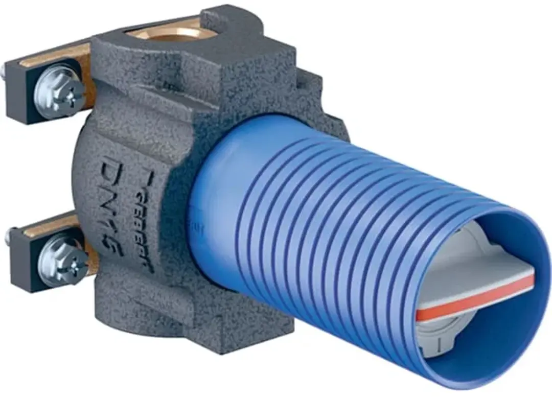Geberit inbouwkogelkraan met bevestiging: CuZn21Si3P, Rp=1/2″, PN=10bar, 61604