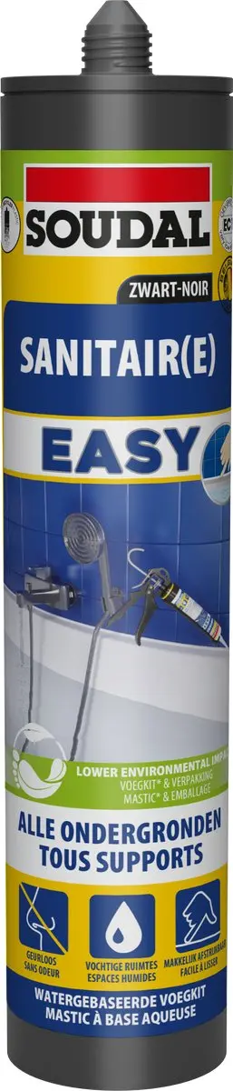 Easy sanitair kit zwart