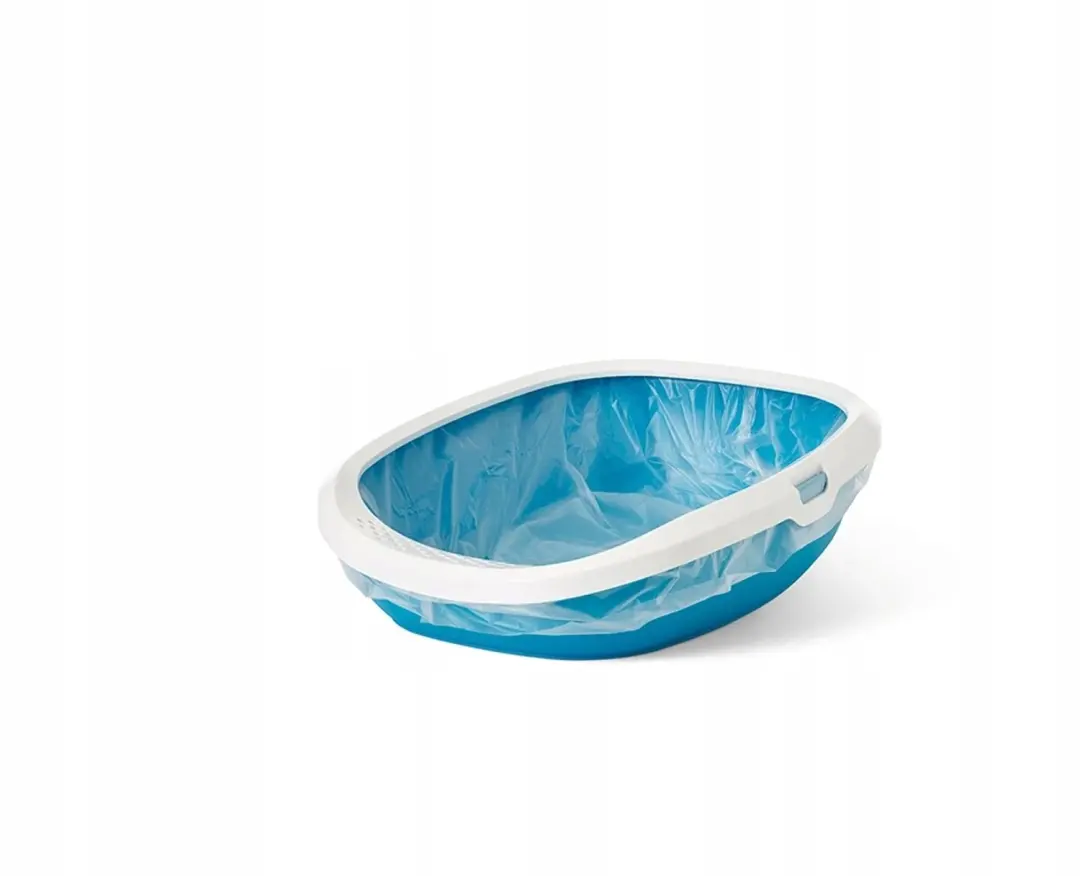 Savic Gizmo Kattenbak Medium Blauw/Wit - afbeelding 2 van 3