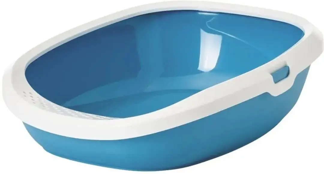 Savic Gizmo Kattenbak Medium Blauw/Wit - afbeelding 3 van 3