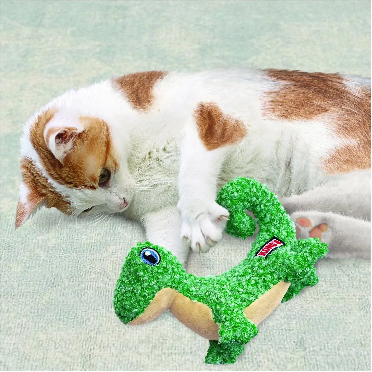 KONG Cat Luvs Lizard Kattenkruid Speelgoed - 11.4x17.1x8cm