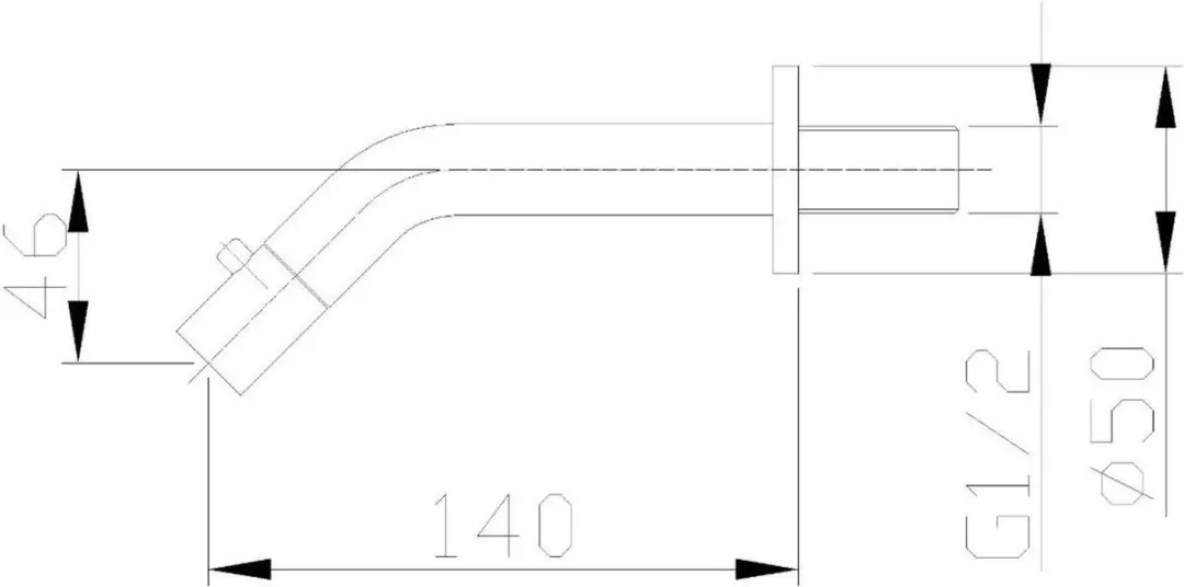 Saqu Wand Fonteinkraan 31218180 - Mat Zwart - afbeelding 5 van 5