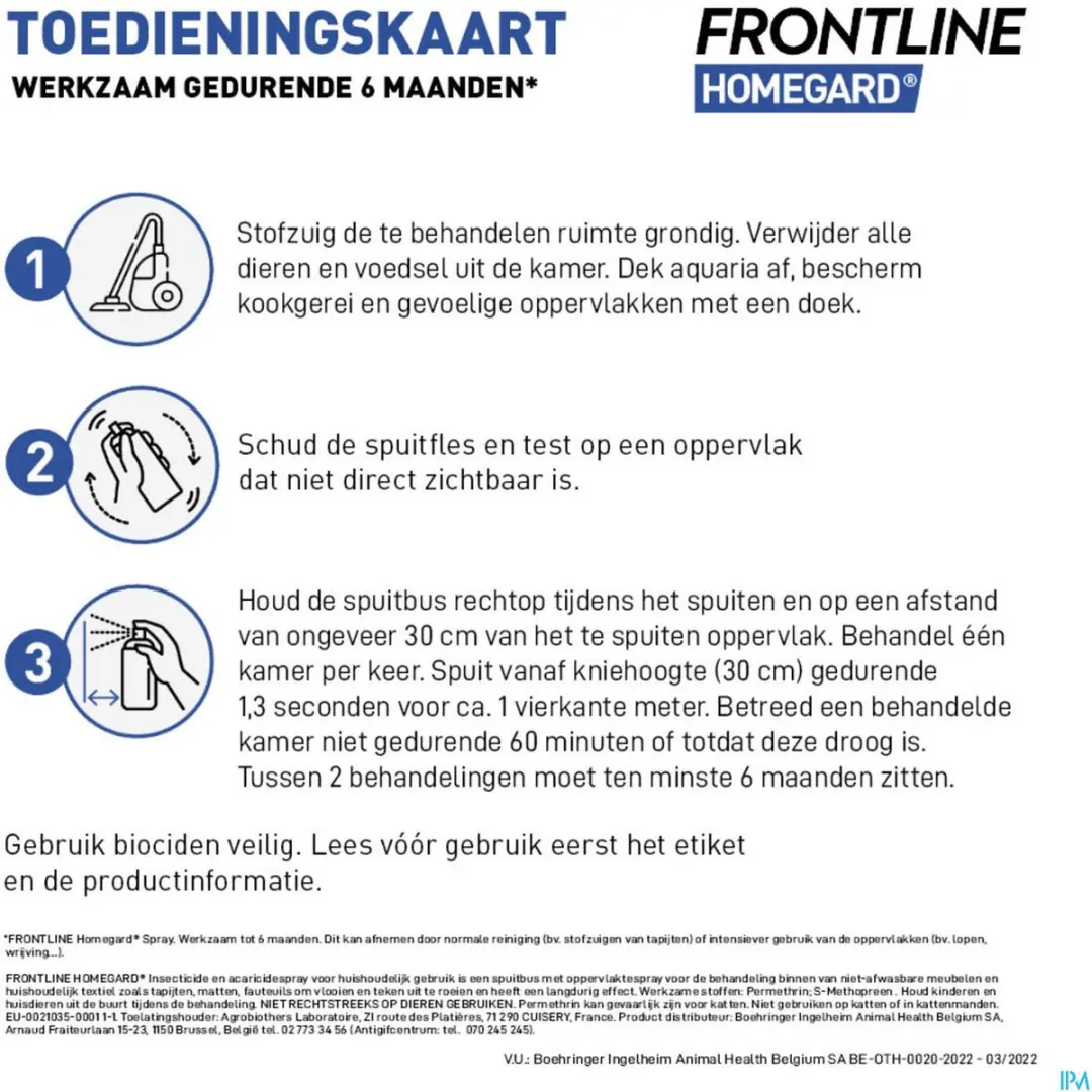 Frontline Homegard Spray 250ml - afbeelding 2 van 6