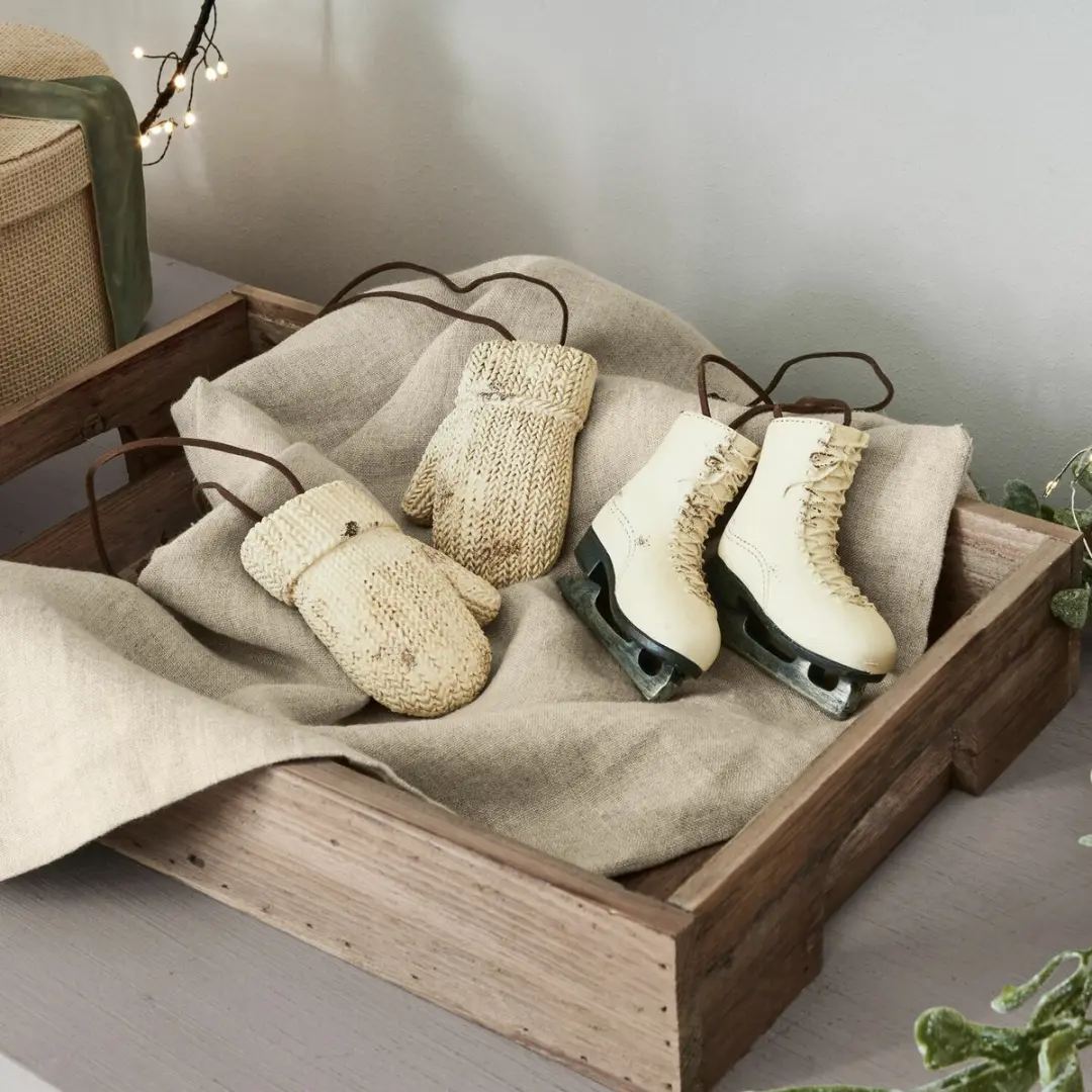 Loberon Collines Hanger Set - 4 Stuks Wit - afbeelding 5 van 6