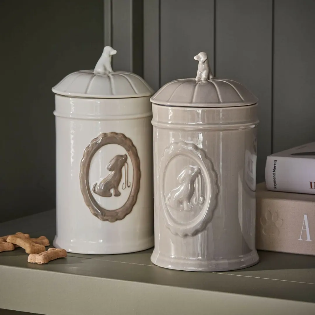 Loberon Pot set van 2 Ruunja - wit/beige - afbeelding 3 van 3
