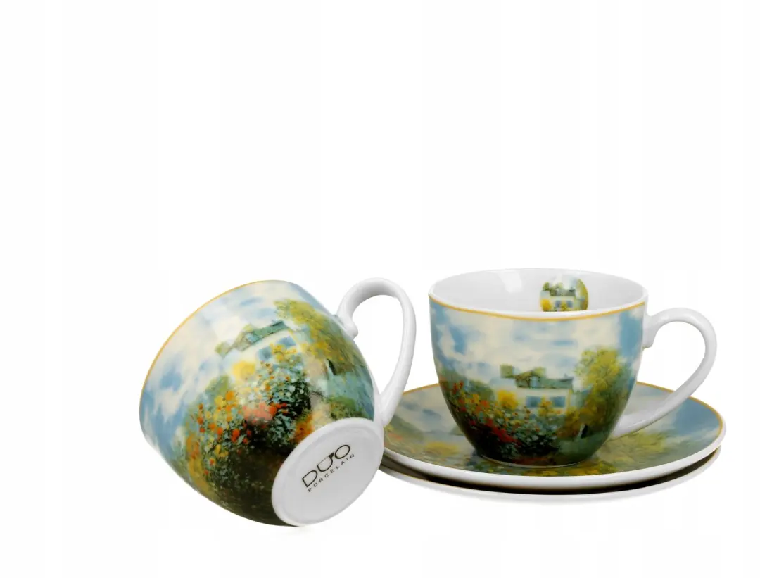 2 Claude Monet The Garden at Argenteuil Kopjes met Schotels 270ml
