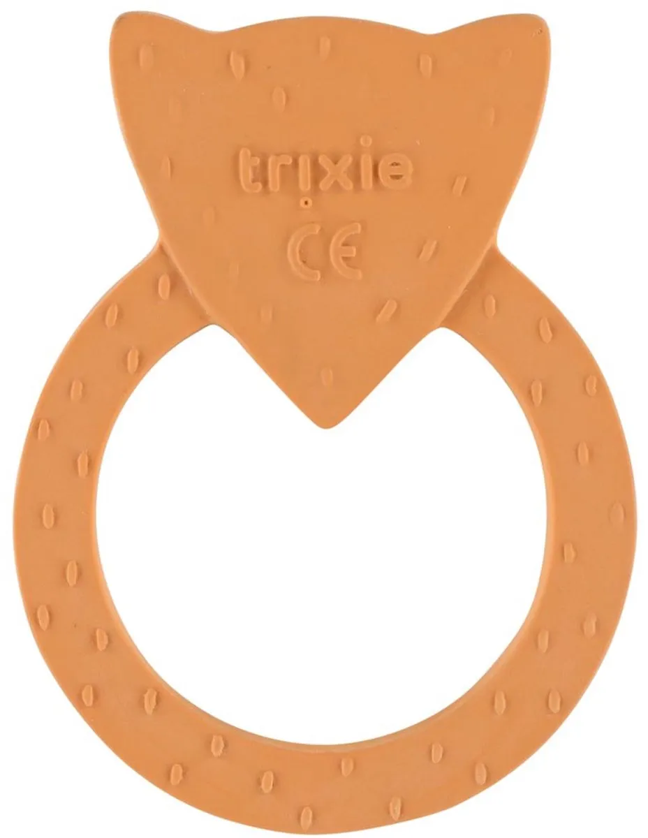 Trixie Natuurlijke Rubber Bijtring Mr. Fox - Oranje