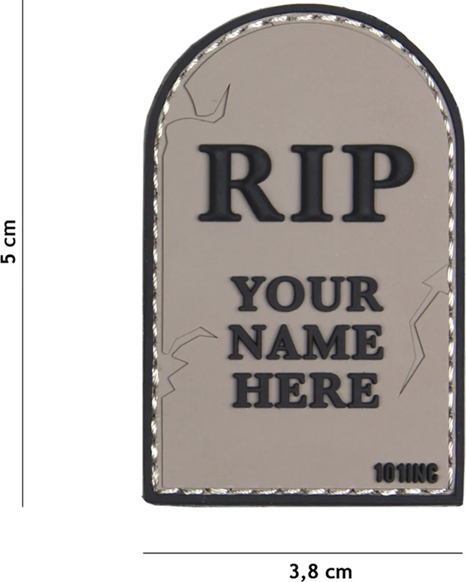 101 Inc Embleem 3D PVC Rip Grijs 18027