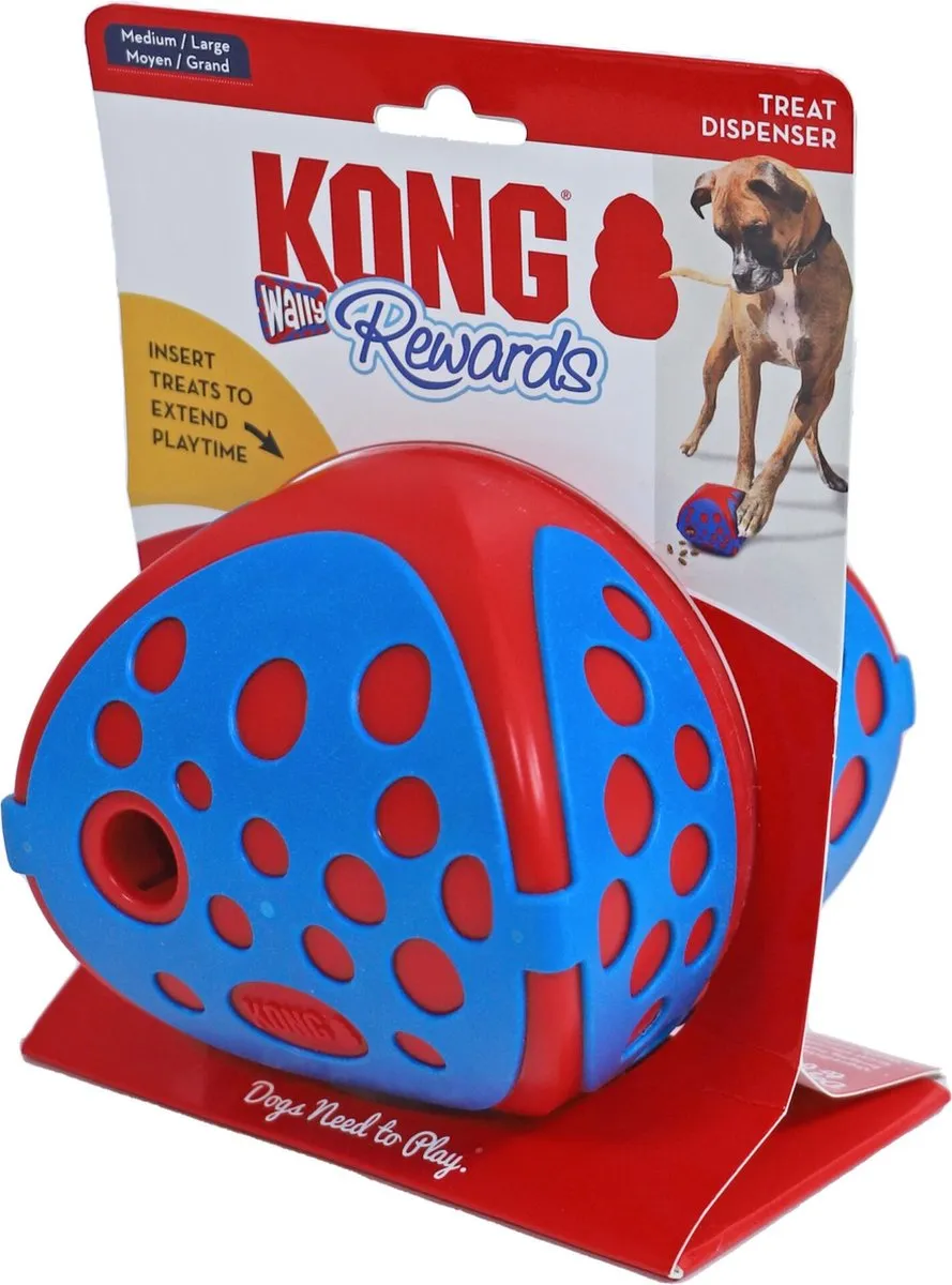 KONG Rewards Wally - Rood/Blauw