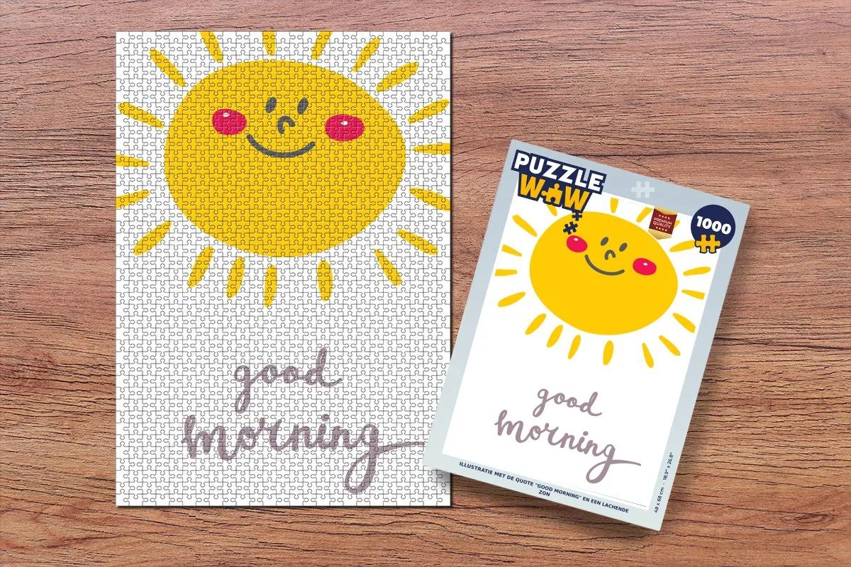 PuzzleWow Good Morning Legpuzzel 1000 Stuks - Multicolor