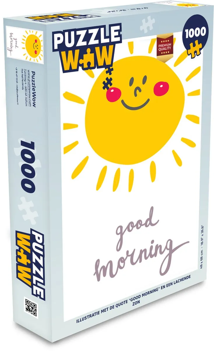 PuzzleWow Good Morning Legpuzzel 1000 Stuks
