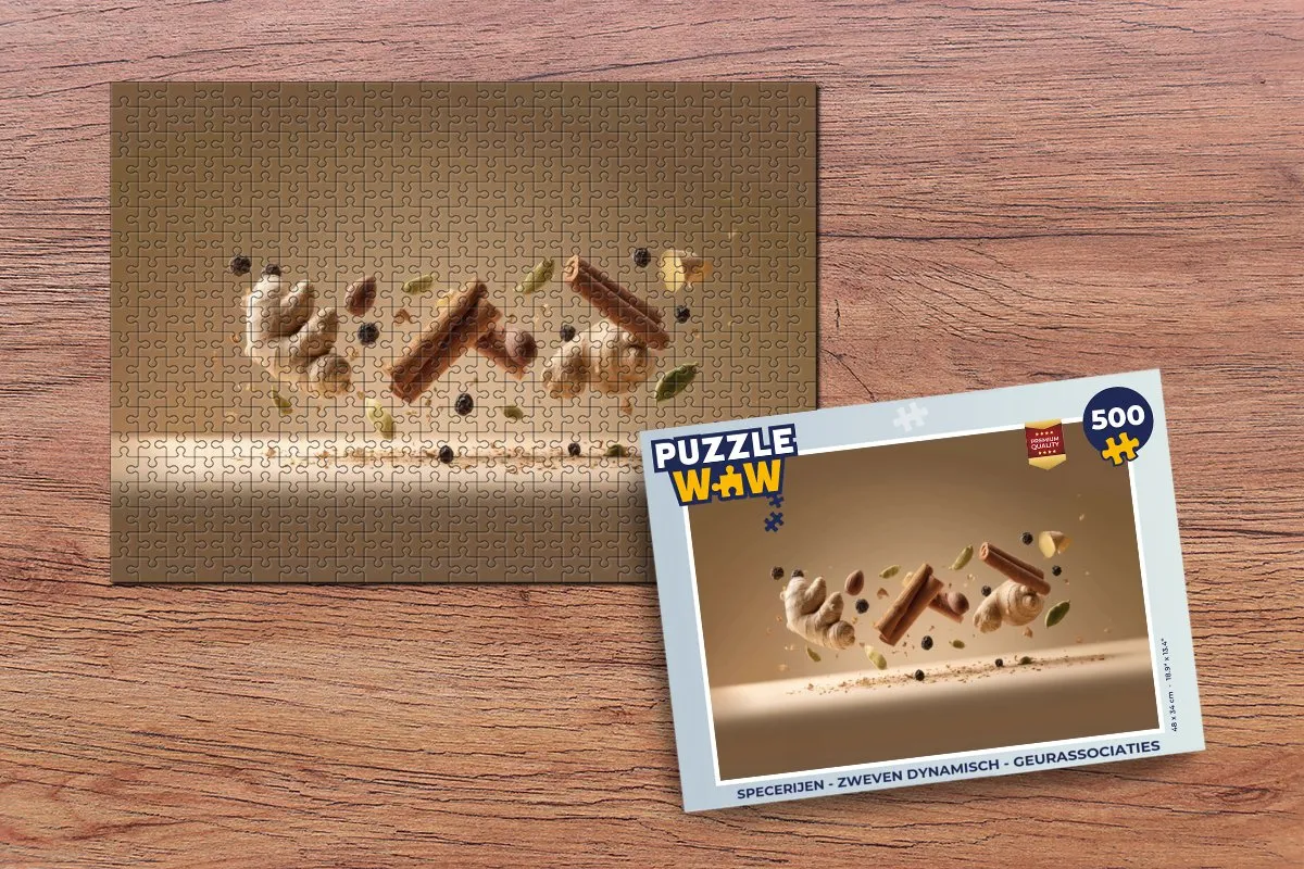 PuzzleWow Specerijen Puzzel 500 Stuks - Multicolor
