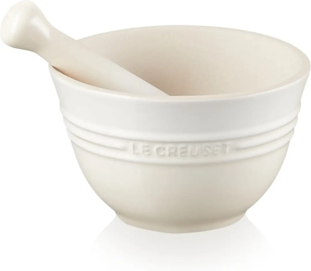 Le Creuset Meringue Vijzel met Stamper 12cm