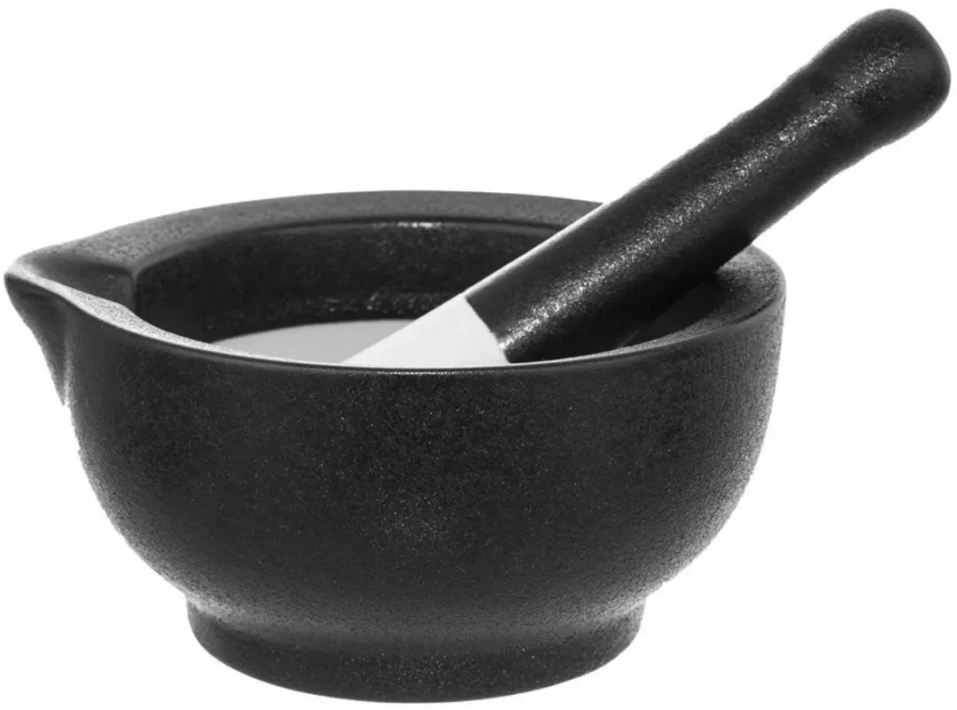 Orion Black Porcelain Vijzel
