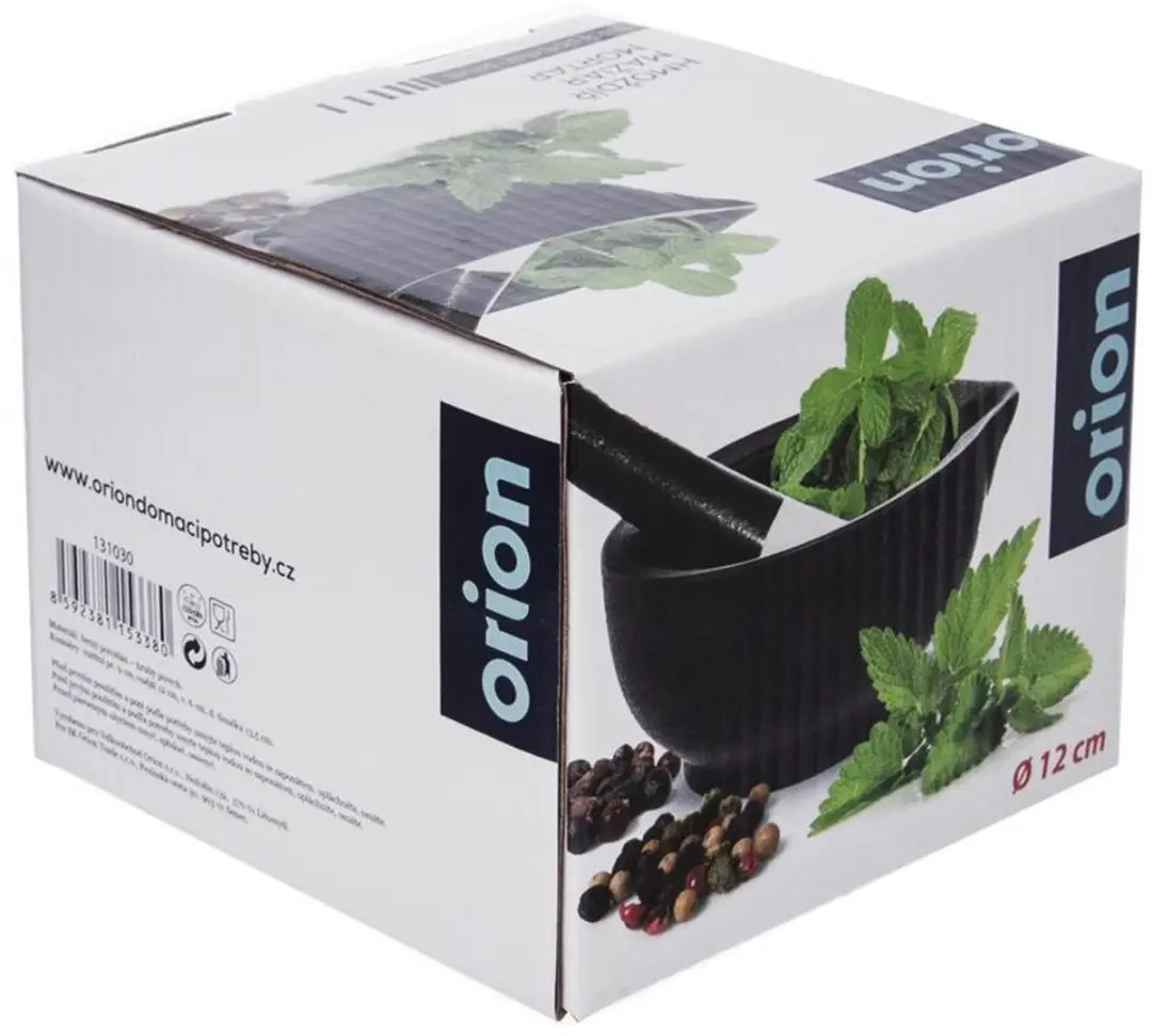 Orion Black Porcelain Vijzel - 12,5cm - Zwart - afbeelding 4 van 6